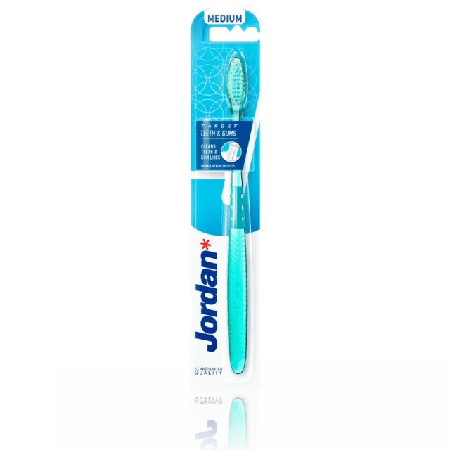 JORDAN - Target Teeth & Gums Toothbrush Medium Green | 1τμχ