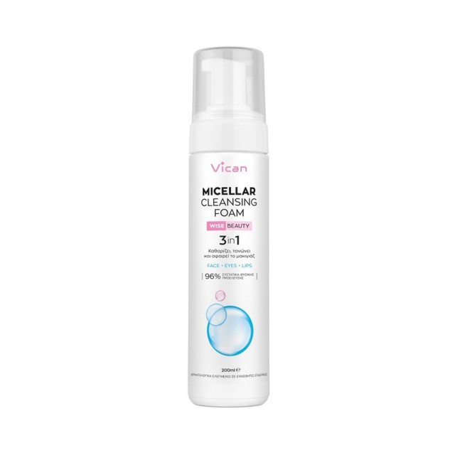 VICAN - Wise Beauty Micellar Cleansing Foam 3 in 1 | 200ml