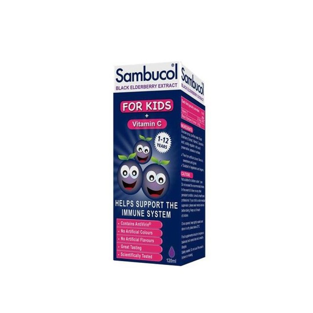SAMBUCOL - Black Elderberry For Kids + Vitamin C | 120ml