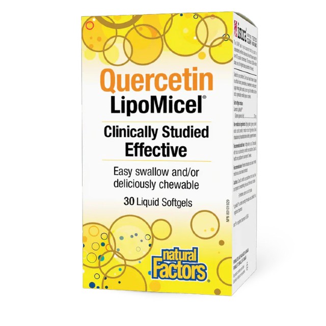 Natural Factors Quercetin LipoMicel® 30 Liquid Softgels