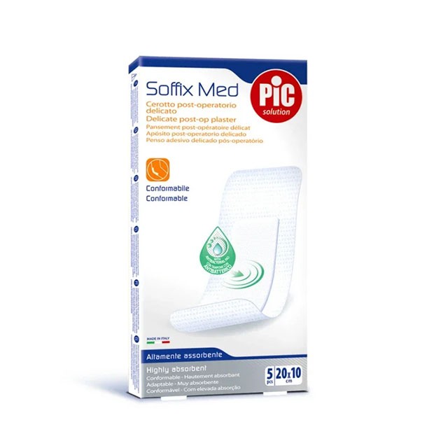 PIC SOLUTION - Soffix Med Delicate Post-op Plaster 20x10cm | 5τμχ