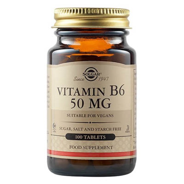 SOLGAR - Vitamin B6 50 mg | 100tab