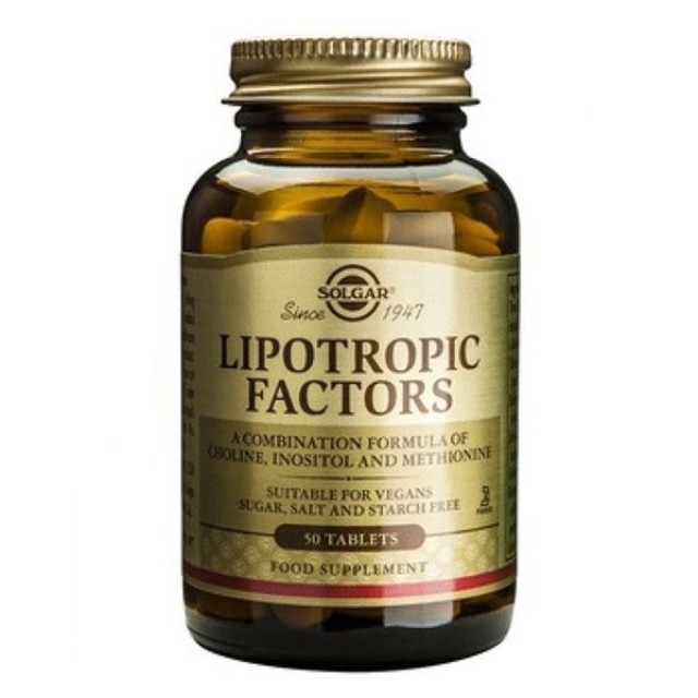 SOLGAR - Lipotropic Factors | 50 tabs