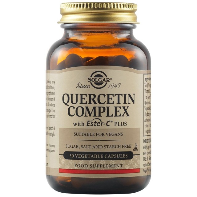 SOLGAR - Quercetin Complex with Ester-C Plus | 50 Vegetable caps