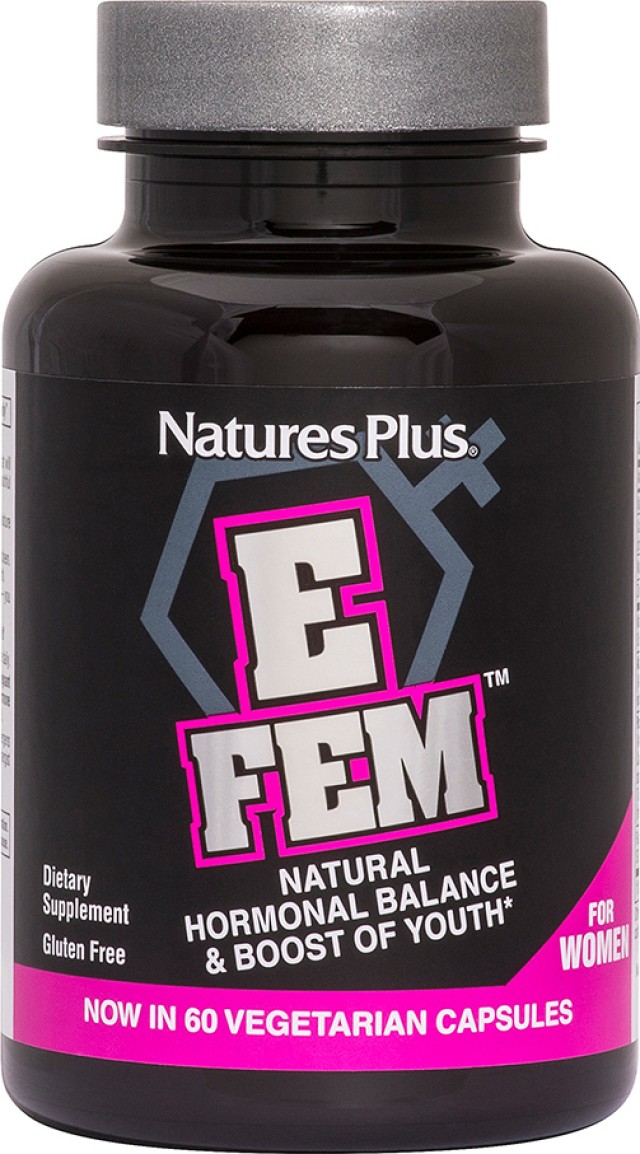 Natures Plus E-Fem Ειδικό Συμπλήρωμα Διατροφής 60 κάψουλες