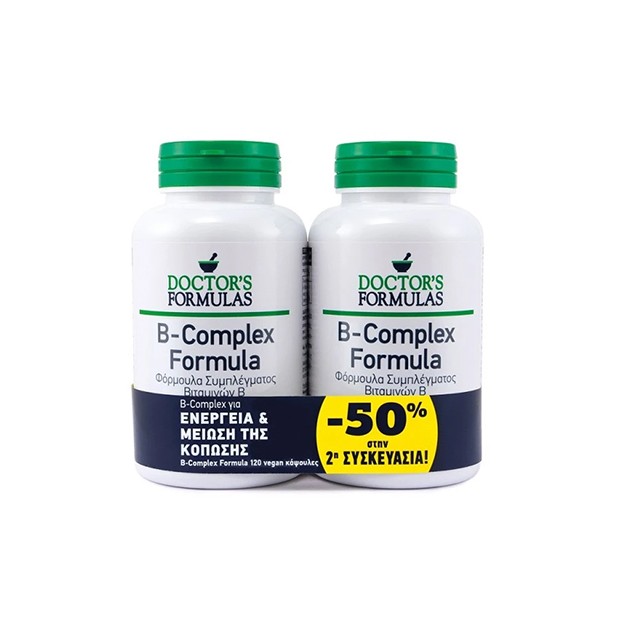 Doctors Formulas Promo B-Complex (+50% στην 2η Συσκευασία) 2x60caps