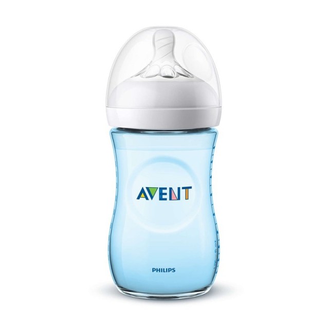 AVENT - Natural Πλαστικό Μπιμπερό 1m+ (SCF035/17) Μπλε | 260ml