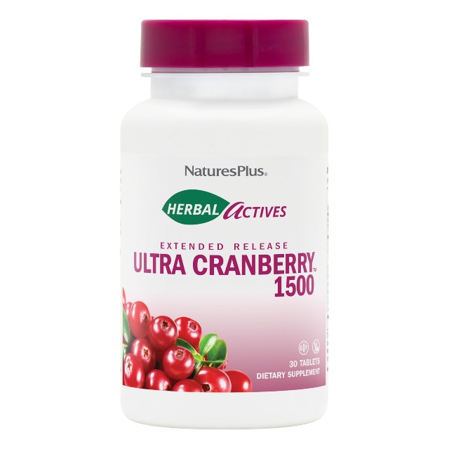 Natures Plus Ultra Cranberry 1500 (Vaccinium macrocarpon) extended release 30tabs