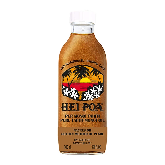 HEI POA - Pure Tahiti Monoi Oil Golden Pearls Nacres Or | 100ml