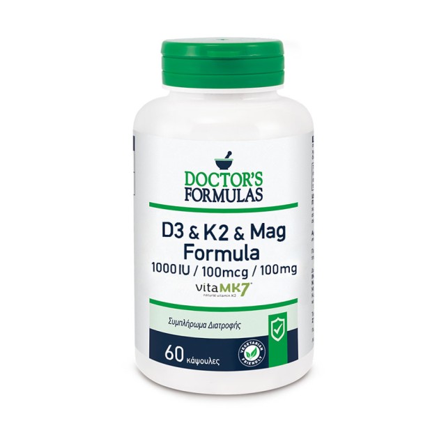 DOCTORS FORMULAS - D3 & K2 & Mag Formula | 60caps