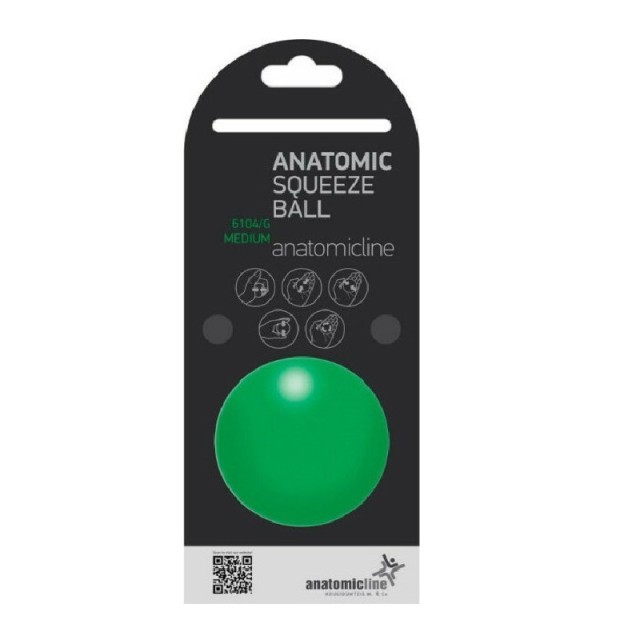 Anatomic Line Μπαλάκι Ασκήσεως Χειρός Πράσινο Antistress 1τμχ