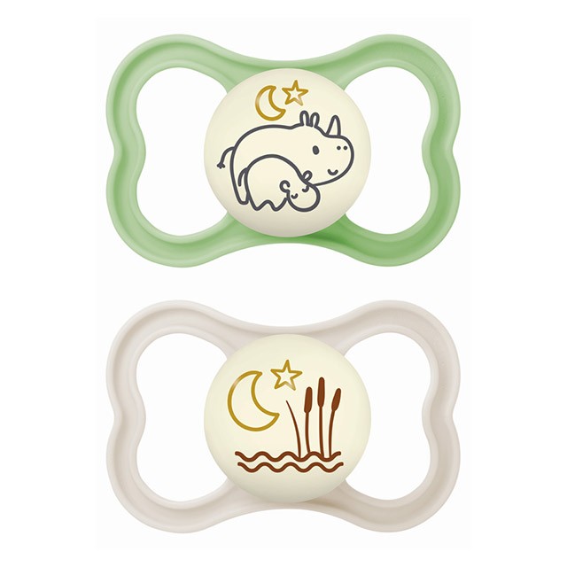 MAM - Air Night Colours of Nature Πιπίλα Σιλικόνης 6-16m Unisex (217SU) | 2τμχ