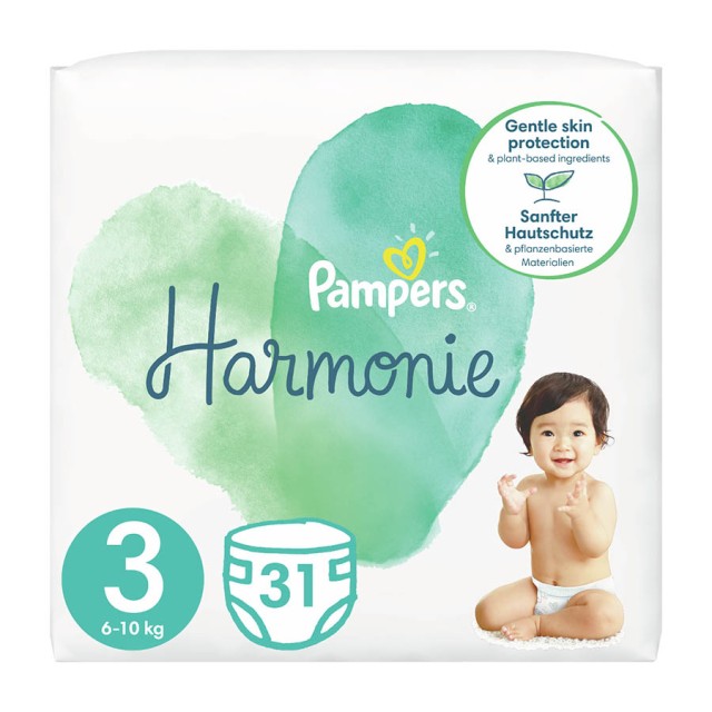 PAMPERS - Harmonie Νο3 (6-10kg) | 31 τμχ