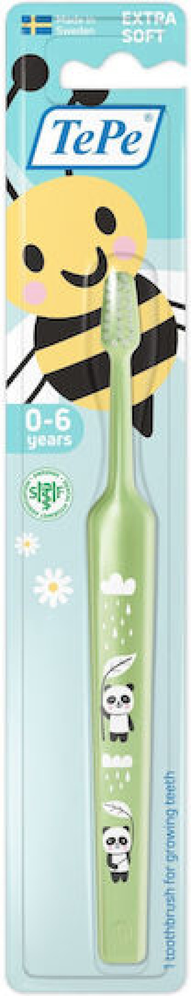 TePe - Mini Toothbrush Extra Soft 0-6years Green | 1τμχ