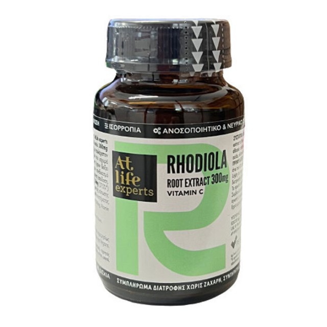 AtLife Rhodiola 300mg Vitamin C Συμπλήρωμα Διατροφής με Ροδιόλα & Βιταμίνη C  60Tabs