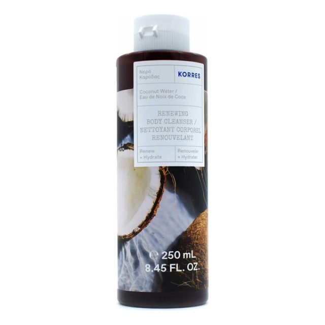 Korres Renewing Body Cleanser with Coconut Water Aφρόλουτρο με Νερό Καρύδας, 250ml