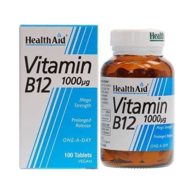 HEALTH AID - Vitamin B12 1000μg | 100 tabs