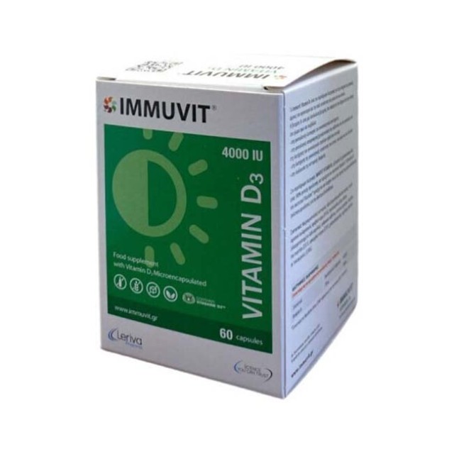 Leriva Pharma Immuvit Vitamin D3 4000IU, 60caps