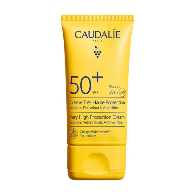 Caudalie Very High Protection Cream Αντηλιακή Κρέμα Προσώπου SPF50+ 50ml