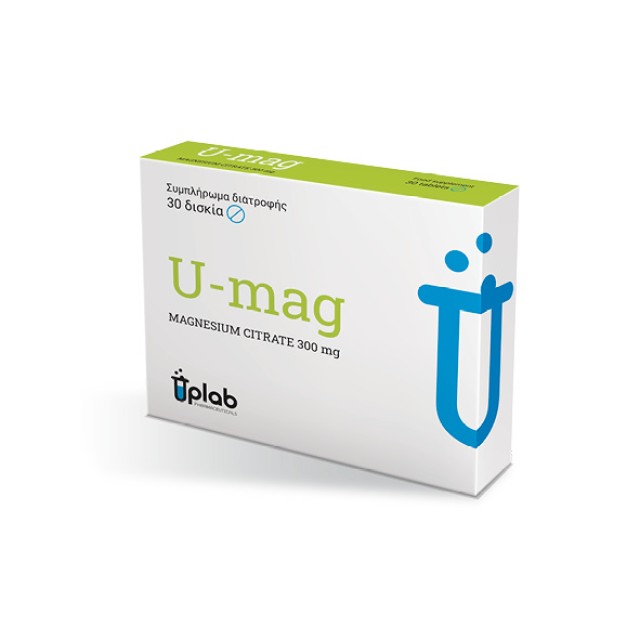 Uplab Pharmaceuticals U-Mag 300mg 30 ταμπλέτες