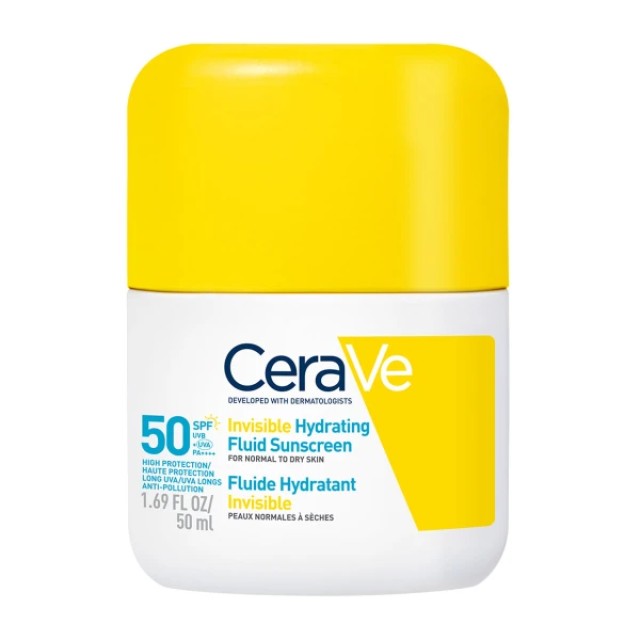 CeraVe Invisible Hydrating Fluid Sunscreen SPF50, 50ml