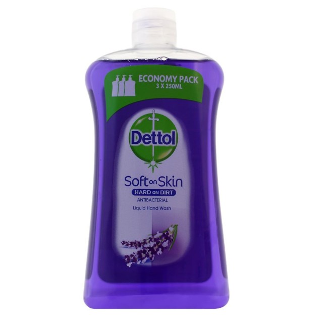 DETTOL - Soft on Skin Liquid Soap Soothe με λεβάντα & εκχυλίσματα σταφυλιού Refill | 750ml