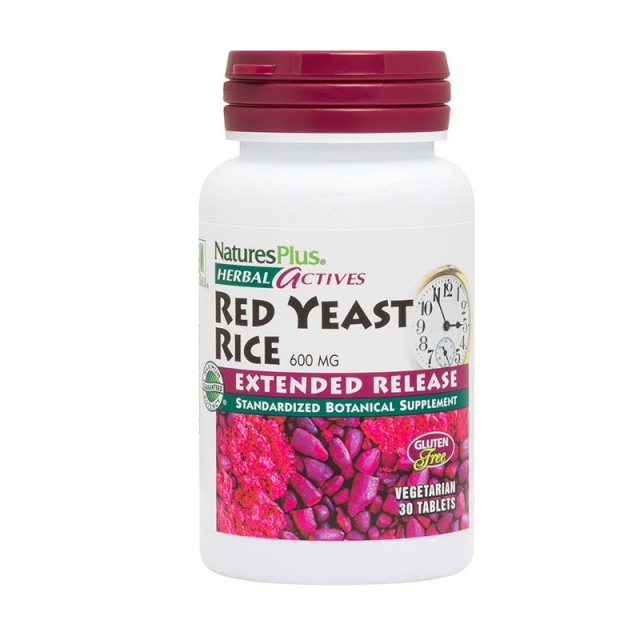 Natures Plus Red Yeast Rice 600mg, 30tabs