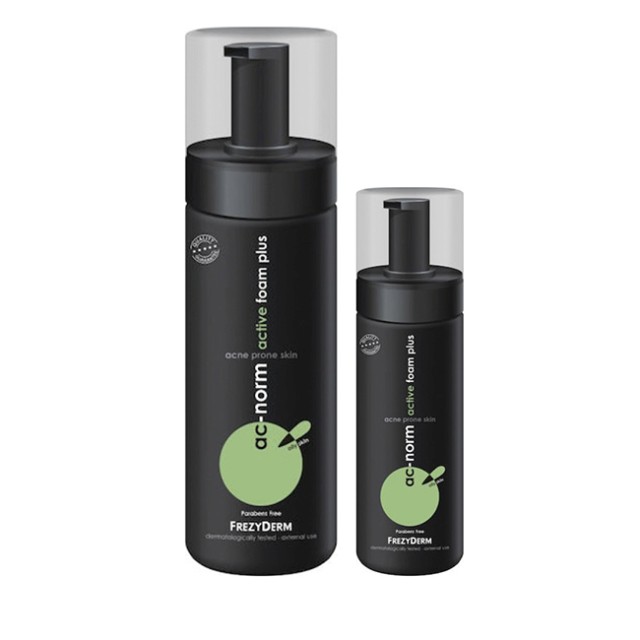 Frezyderm Promo Ac-Norm Active Foam Plus Αφρός Καθαρισμού Προσώπου για το Λιπαρό Δέρμα με Τάση Ακμής,150ml & Δώρο Ac-Norm Active Foam Plus, 80ml
