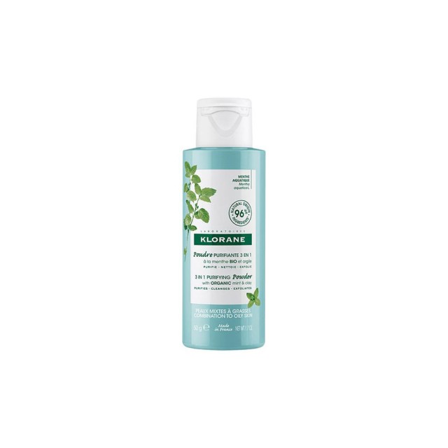 KLORANE - Aquatic Mint Purifying Face Cleansing Powder | 50gr