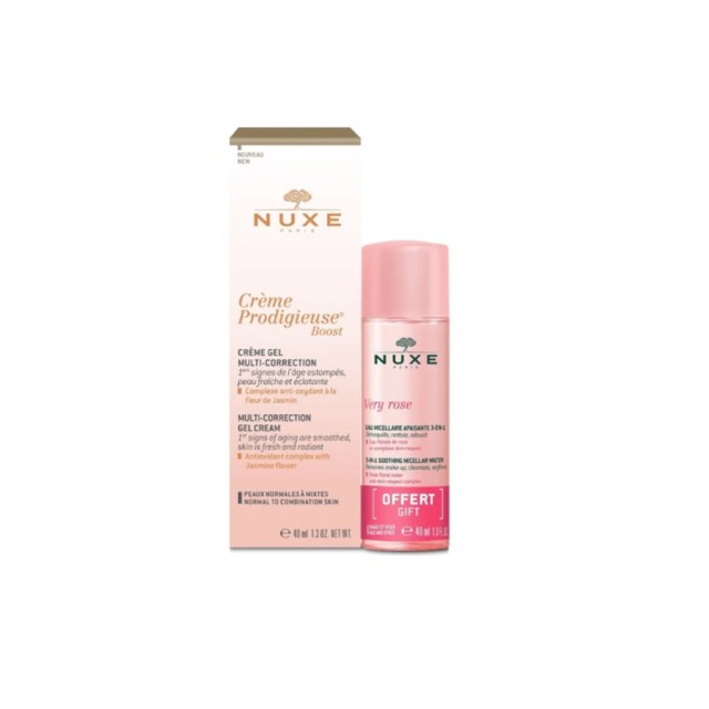 NUXE - Promo Creme Prodigieuse Boost Multi-Correction Silky Cream (40ml) & Δώρο Nuxe Very Rose 3in1 Soothing Micellar Water (40ml)