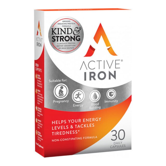 Bionat Active Iron Advance 25mg Συμπλήρωμα Διατροφής 30 Κάψουλες