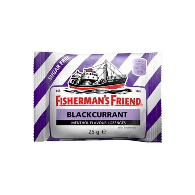 FISHERMANS FRIEND - Καραμέλες με Γεύση Μαύρου Φραγκοστάφυλου | 25gr
