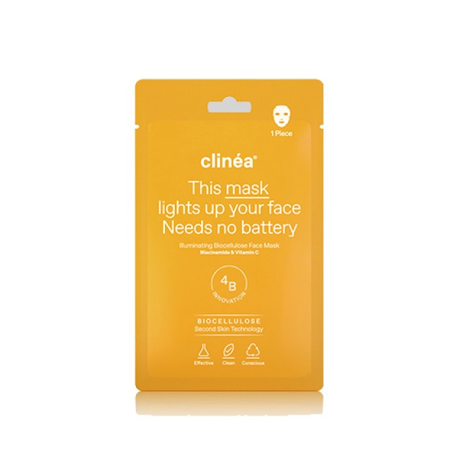 Clinea - Illuminating Biocellulose Face Mask 1τμχ