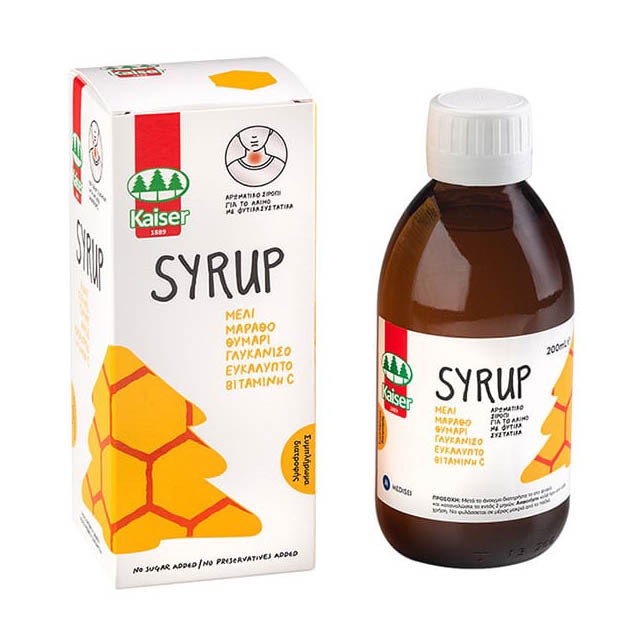 KAISER - Syrup με βότανα, μέλι & βιταμίνη C | 200ml