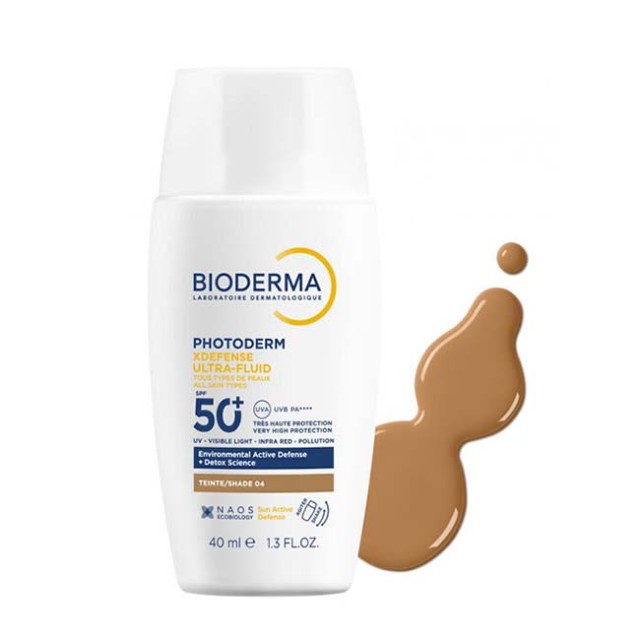 Bioderma Photoderm XDefense Ultra-Fluid Shade 04 Αντιηλιακό Προσώπου με Χρώμα SPF50+, 40ml