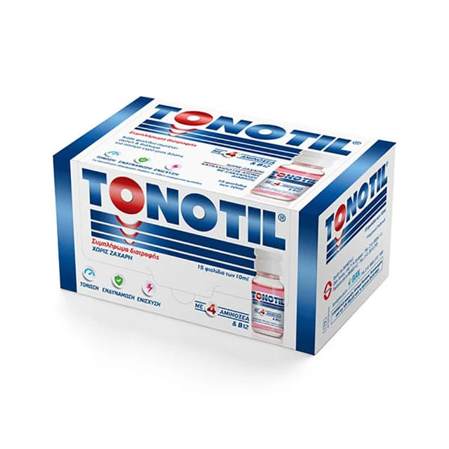 TONOTIL με 4 Αμινοξέα & B12| 15x10ml