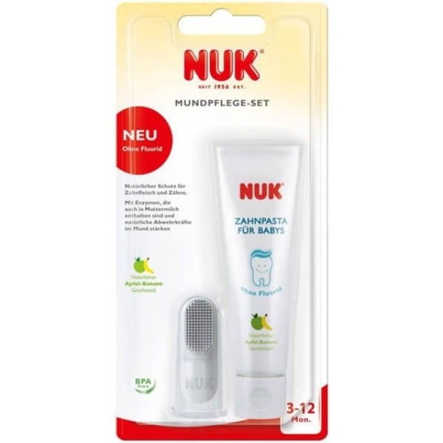 NUK - Σετ Στοματικής Υγιεινής 3-12m | 2τμχ