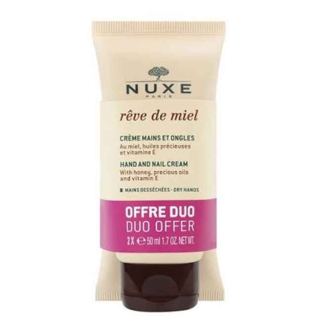 Nuxe Promo Rêve De Miel Hand & Nail Cream Ενυδατική Κρέμα Χεριών & Νυχιών 2x50ml