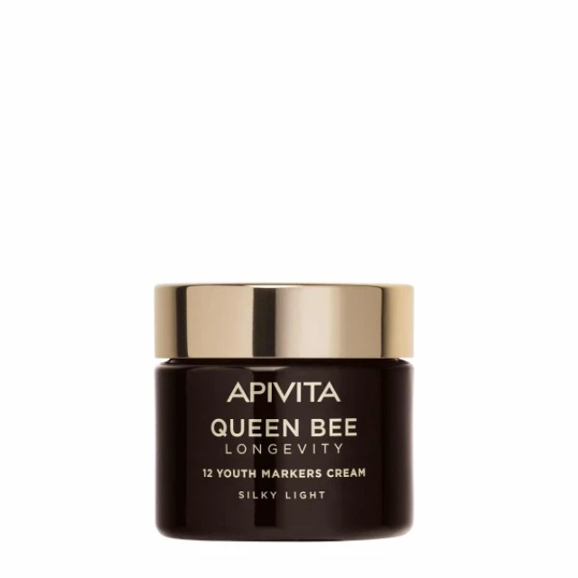 Apivita Queen Bee Longevity Ελαφριά Βελούδινη Κρέμα για Δράση σε 12 Δείκτες Νεότητας 50ml