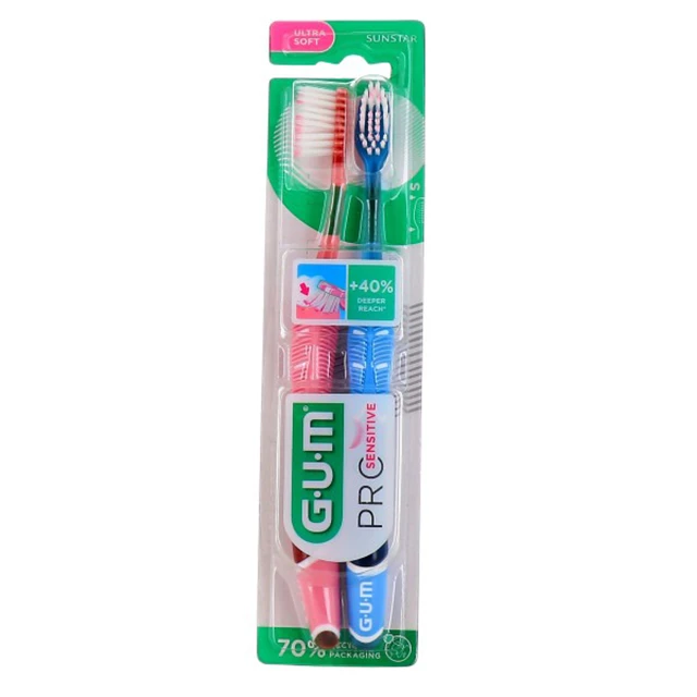 Gum - Promo Toothbrush Pro Sensitive Ultra Soft 2 τεμάχια