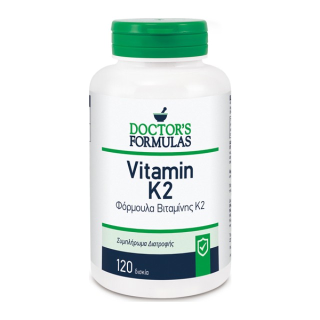 Doctors Formulas Vitamin K2 Βιταμίνη για την Υγεία των Οστών 120 κάψουλες