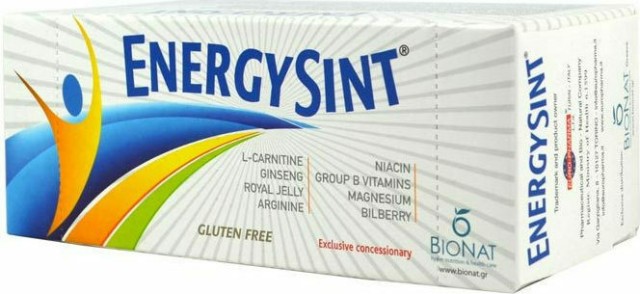 Bionat EnergySint Φυσικό Συνδυασμός Βιταμινών & Αμινοξέων για Τόνωση και Δύναμη, 10 Φιαλίδια x15ml