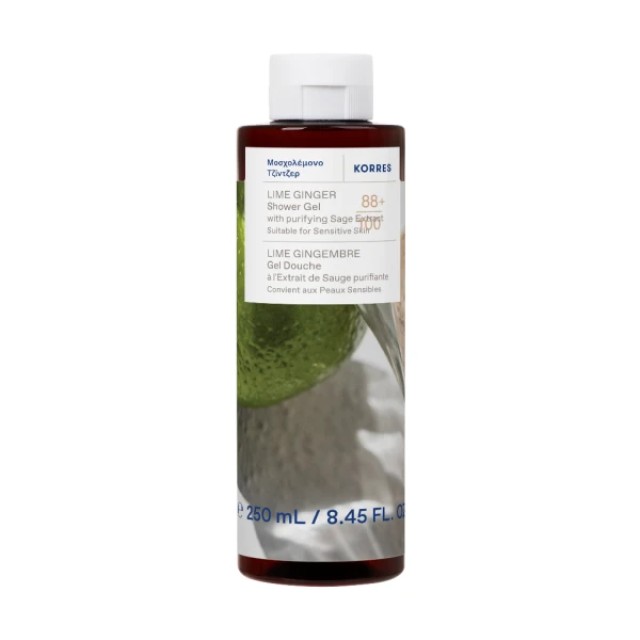 Korres Ginger & Lime Αφρόλουτρο σε Gel 250ml
