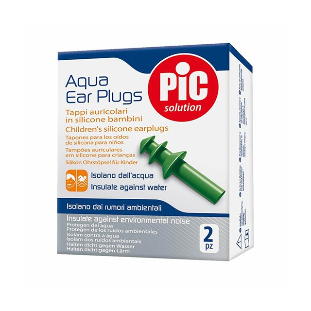PIC SOLUTION - Aqua Ear Plugs Παιδικές Ωτοασπίδες Σιλικόνης για Κολύμβηση | 2τμχ
