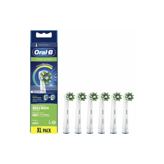 ORAL-B - Cross Action Ανταλλακτικά Ηλεκτρικής Οδοντόβουρτσας | 6τμχ