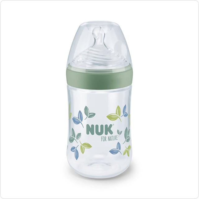 NUK - for Nature Μπιμπερό PP Με Δείκτη Ελέγχου Θερμοκρασίας Πράσινο | 260ml