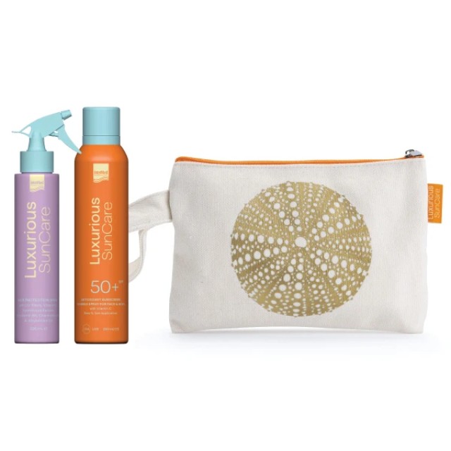 Intermed Luxurious Promo Hair Protection Spray 200ml & Antioxidant Sunscreen Invisible Spray SPF50+, 200ml