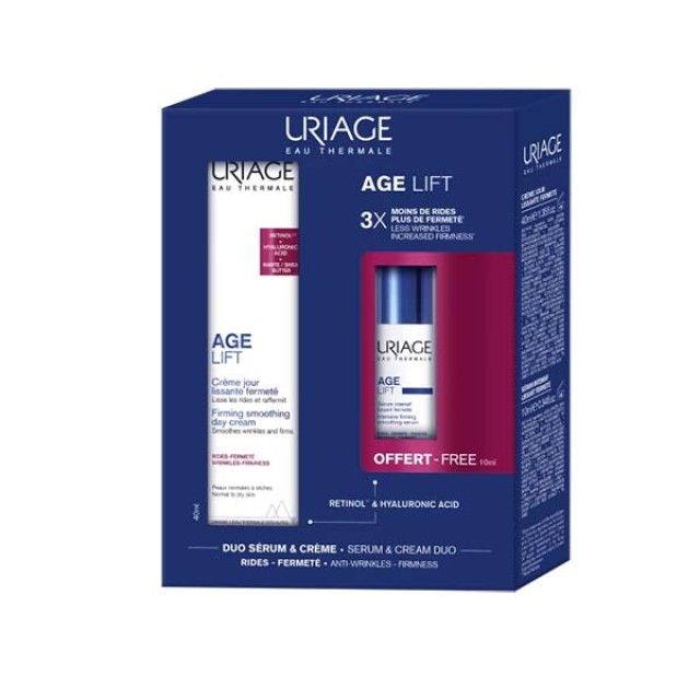 Uriage Promo Age Lift Firming Smoothing Day Cream 40ml & Intensive Firming Smoothing Serum 10ml