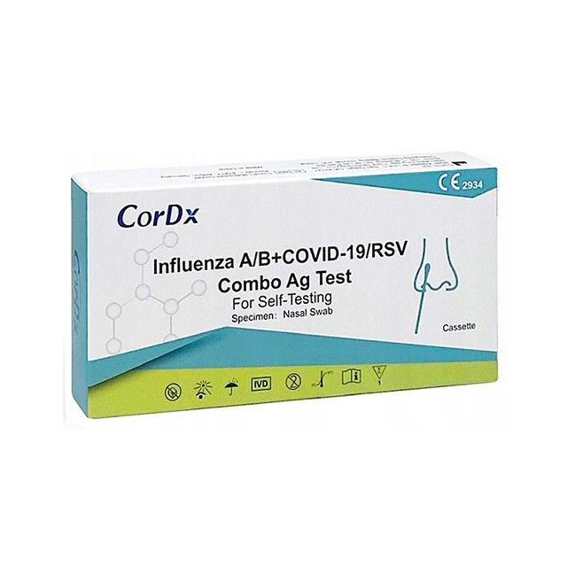 CorDx - Influenza A/B Covid-19/RSV Combo Ag Test | 1τμχ