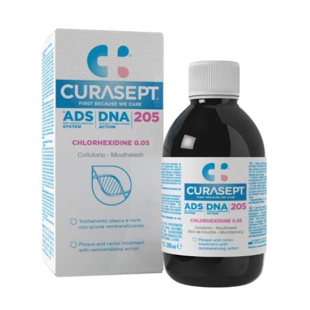 Curasept ADS DNA 205 Στοματικό Διάλυμα με Χλωρεξιδίνη 0.05%, 200ml